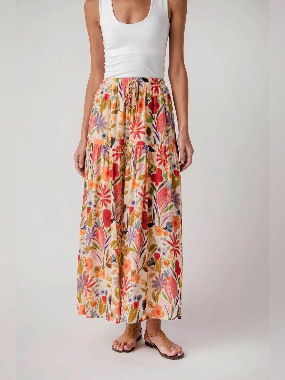 NWT By Together Palm Springs Maxi Skirt Size Small Cotton Blend $79 - Picture 1 of 10